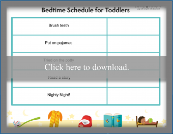 جدول وقت النوم للأطفال الصغار