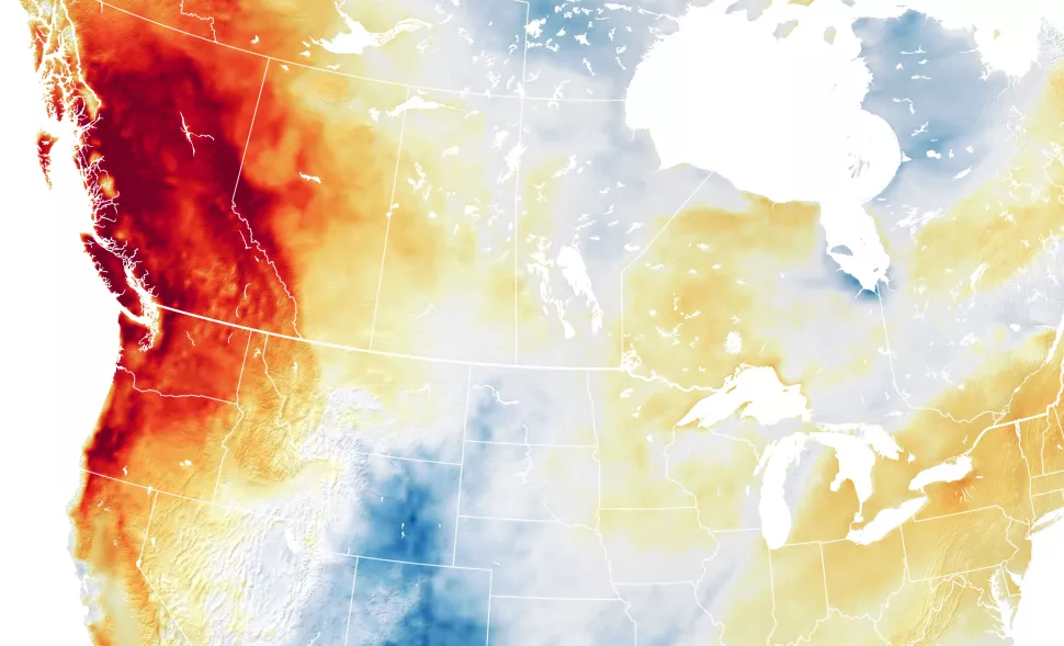 كتلة أوميغا خطيرة تحبس الهواء الساخن فوق الولايات المتحدة وكندا