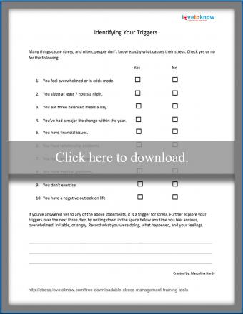 ورقة عمل عوامل الإجهاد