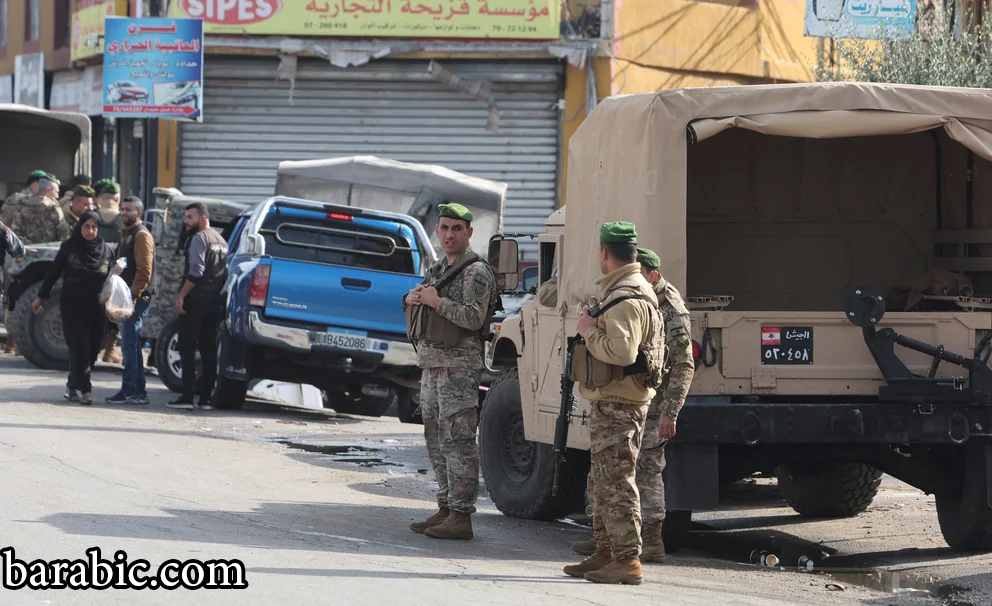 القوات اللبنانية تؤمن منطقة في العقبة بعد هجوم (رويترز)