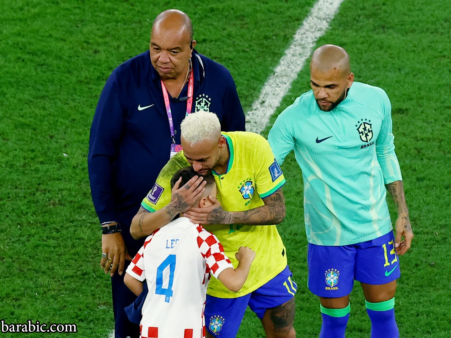 نيمار يشعر بالراحة من نجل الكرواتي إيفان بيريسيتش بعد إقصاء البرازيل