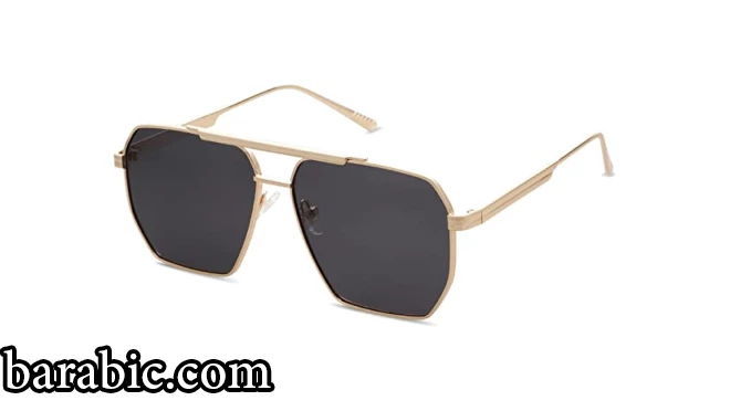 SOJOS ريترو نظارات شمسية مربعة مستقطبة كبيرة للنساء الرجال خمر ظلال UV400 نظارات شمسية معدنية كبيرة كلاسيكية SJ1161