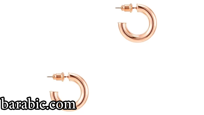 PAVOI 14K ذهبي اللون خفيفة الوزن مكتنزة الأطواق المفتوحة | أقراط دائرية ذهبية للنساء