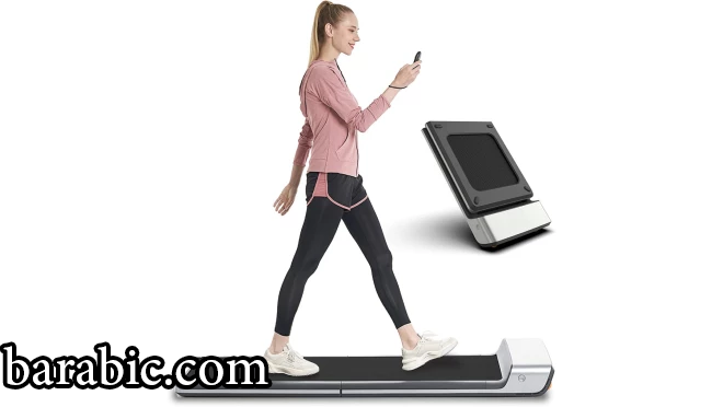 WalkingPad للطي حلقة مفرغة ، فائقة ضئيلة طوي حلقة مفرغة الذكية أضعاف المشي الوسادة المحمولة سلامة غير حامل صالة الألعاب الرياضية وجهاز الجري P1 رمادي 0.5-3.72MPH
