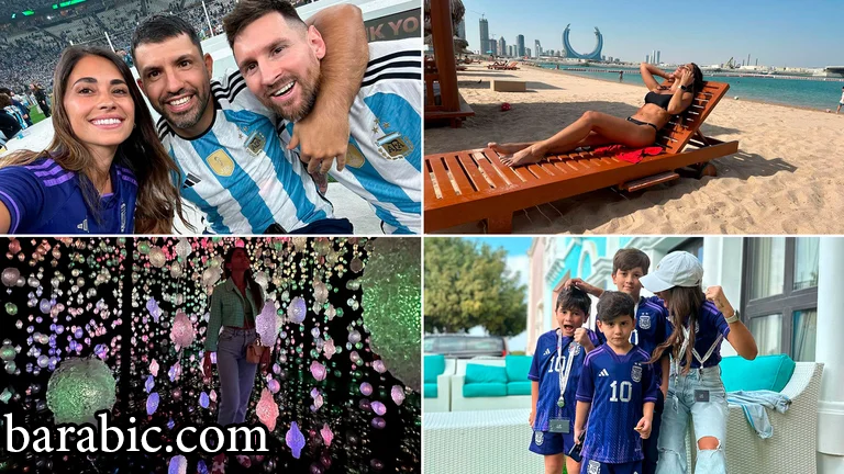 ألبوم صور أنتونيلا روكوزو في قطر: الشاطئ والعائلة والتفاصيل المذهلة في صورة سيلفي مع ميسي وكون أغويرو