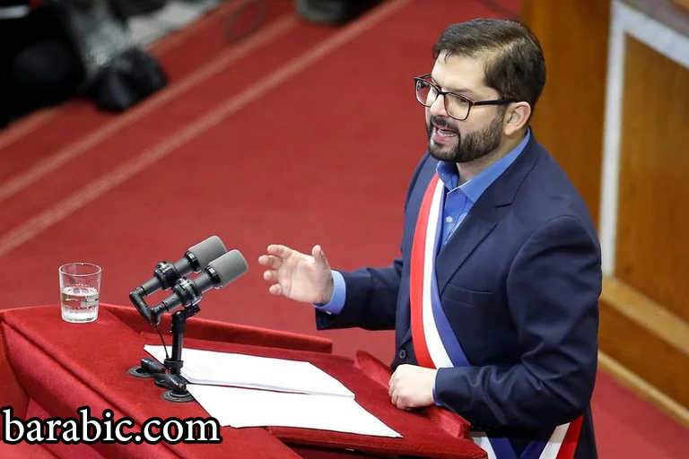 الرئيس التشيلي غابرييل بوريك يلقي خطابه السنوي الأول في مبنى الكونغرس في فالبارايسو ، تشيلي ، في 1 يونيو 2022. رويترز/رودريغو غاريدو/ملف