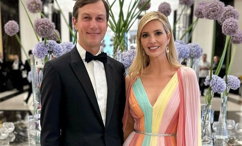 إيفانكا ترامب بفستانها الثاني الذي ارتدته للانضمام إلى العائلة المالكة في حفل زفاف ولي العهد الأردني الأمير حسين