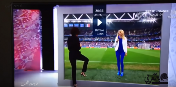 فيديو مذيعة تفاجئ المشاهدين بتقنية غريبة خلال تحليل يورو 2016